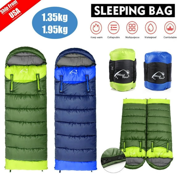 CJC Wearable Sleeping Bags Lightweight Backpacking for Kids/Teens/Adults for Hiking Camping Hunting Outdoor Travel and Home Use, Waterproof Portable 3 Season Sleep Bag