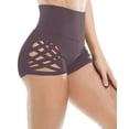 thumbnail image 1 of CJC Women Workout Yoga High Waist Tummy Criss Cross Athletic Sports Booty Short Leggings, 1 of 2