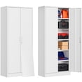 thumbnail image 1 of CJF 72-Inch Tall Metal Garage Cabinet with 4 Adjustable Shelves, White, 1 Count., 1 of 10