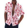 CJINGKQ Valentine's Day Mens Valentines Day Fashion Printed Short