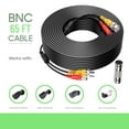 thumbnail image 1 of CJP-Geek 65FT BNC Extension Security Wire Cord,Weatherproof And Fire Rated Stable Wire Replacement For Security Camera,CCTV,DVR,Surveillance System, 1 of 8