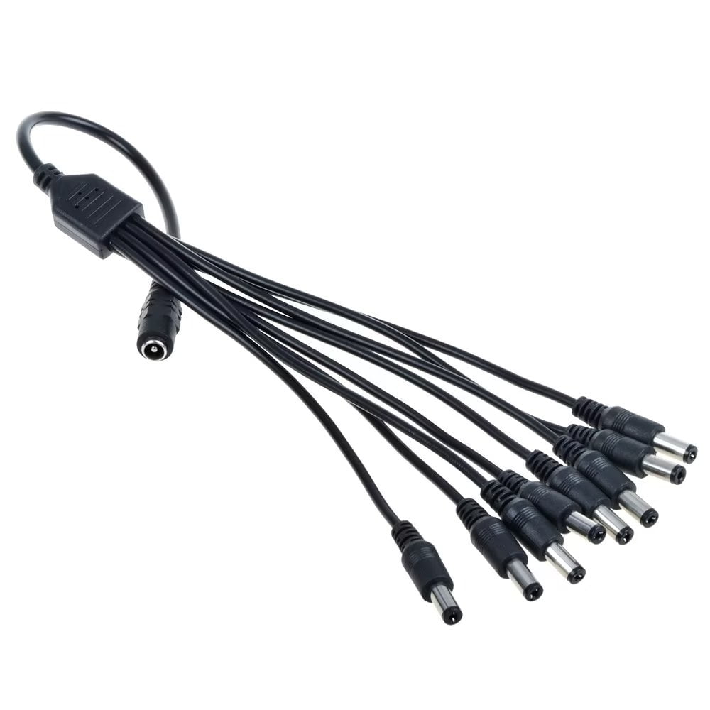 CJP-Geek 8-Plug Splitter 8-Way Cord For Boss PCS-20A Parallel Power Distribution Cable with 8 Connectors Fit Effects Pedals TU2, NS2