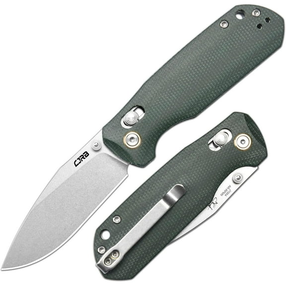 CJRB Mixmal Micarta Pocket Folding Knife, Designed by DCA, J1954-MGN