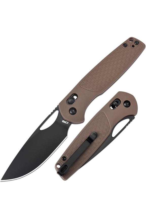 Pocket Folding Knife Acacia J1952-BBU(Black PVD/Brown)