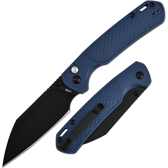 CJRB Pocket Folding Knife Pyrite-Light J1945-BBU(Black PVD/Blue)