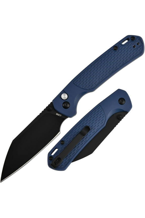 Pocket Folding Knife Pyrite-Light J1945-BBU(Black PVD/Blue)