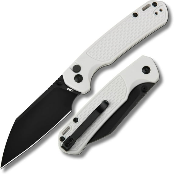 CJRB Pocket Folding Knife Pyrite-Light J1945-BGY(Black PVD/Light Gray)