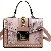 WOMEN HANDBAG CROSSBODY TOTE NYLON SNAKESKIN BAG