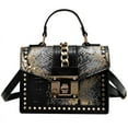 thumbnail image 1 of CJSHOPPE WOMEN HANDBAG CROSSBODY TOTE NYLON SNAKESKIN BAG, 1 of 3