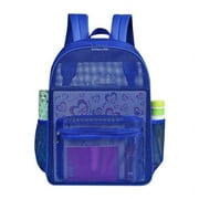 CJUAN Transparent Mesh Backpacks,Mesh See Through Backpack with Padded Straps for School Kids,Adults,Beach,Travel