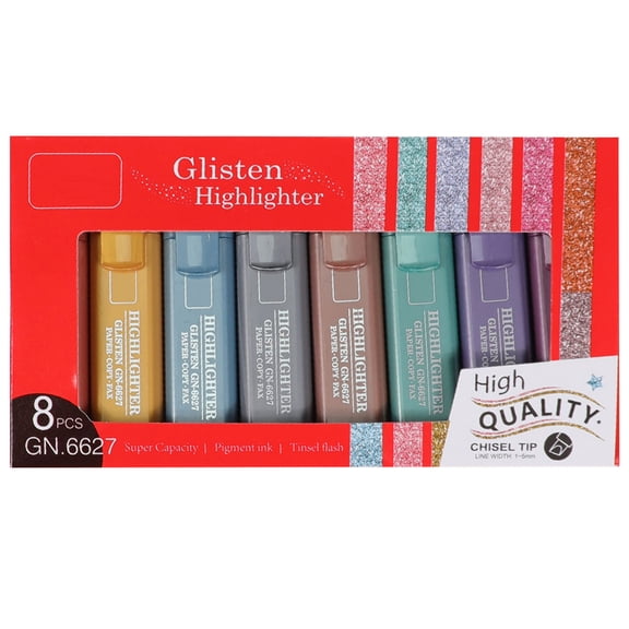CJWD 8 Pack Aesthetic Highlighters, Pastel Markers No Bleed for Office Planner Organization, Mild Color Journaling Pens Set for Textbook Key Point Marking