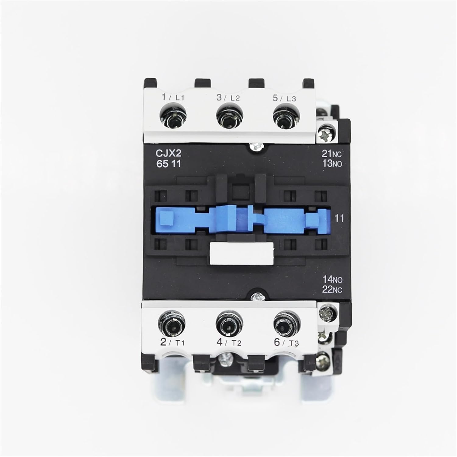 Contacteur Mini Tripolaire CJX2-0610E – Bobine 24V AC, 6A – 1NO – Pour Commande Moteur – Dimensions 4,5x4,4x5,7 Cm