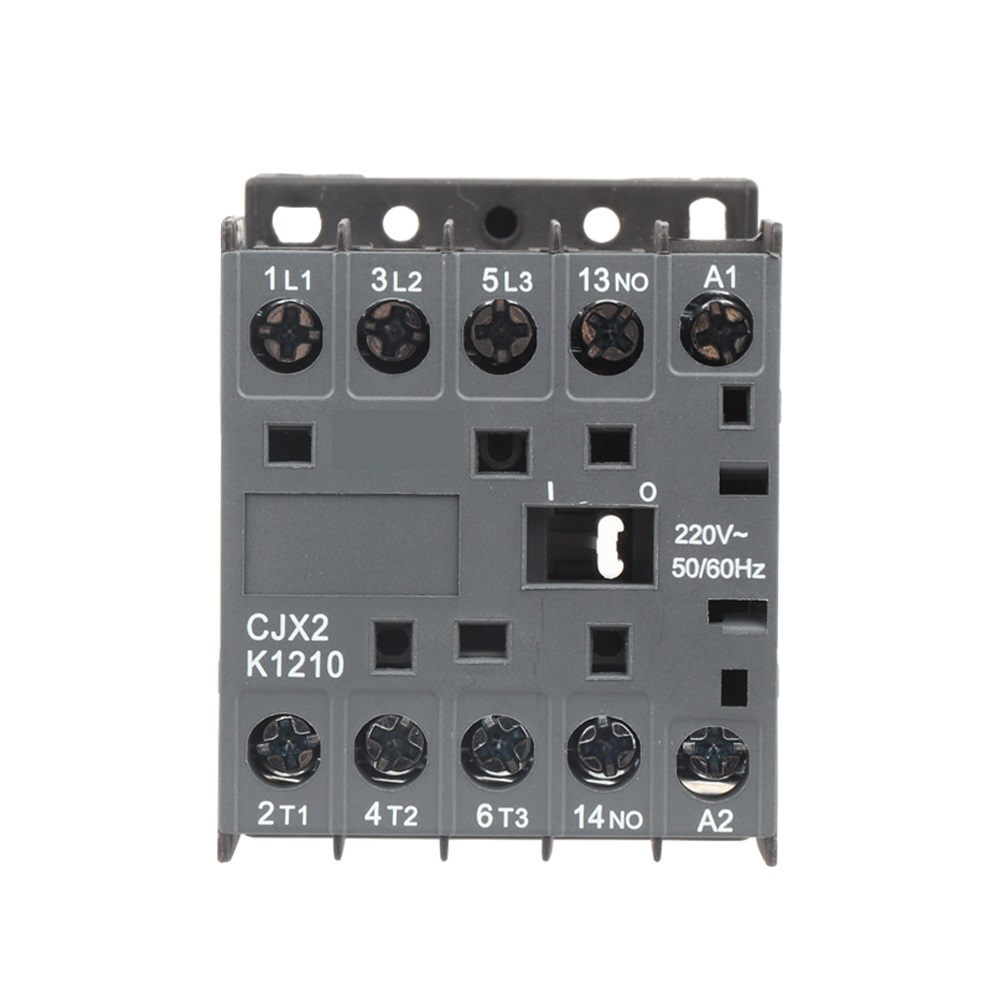 CJX2-K Mini AC Contactor Din Rail 3P 3main 1NO/3main 1NC Coil Voltage 220V 50/60Hz 6A 9A 12A
