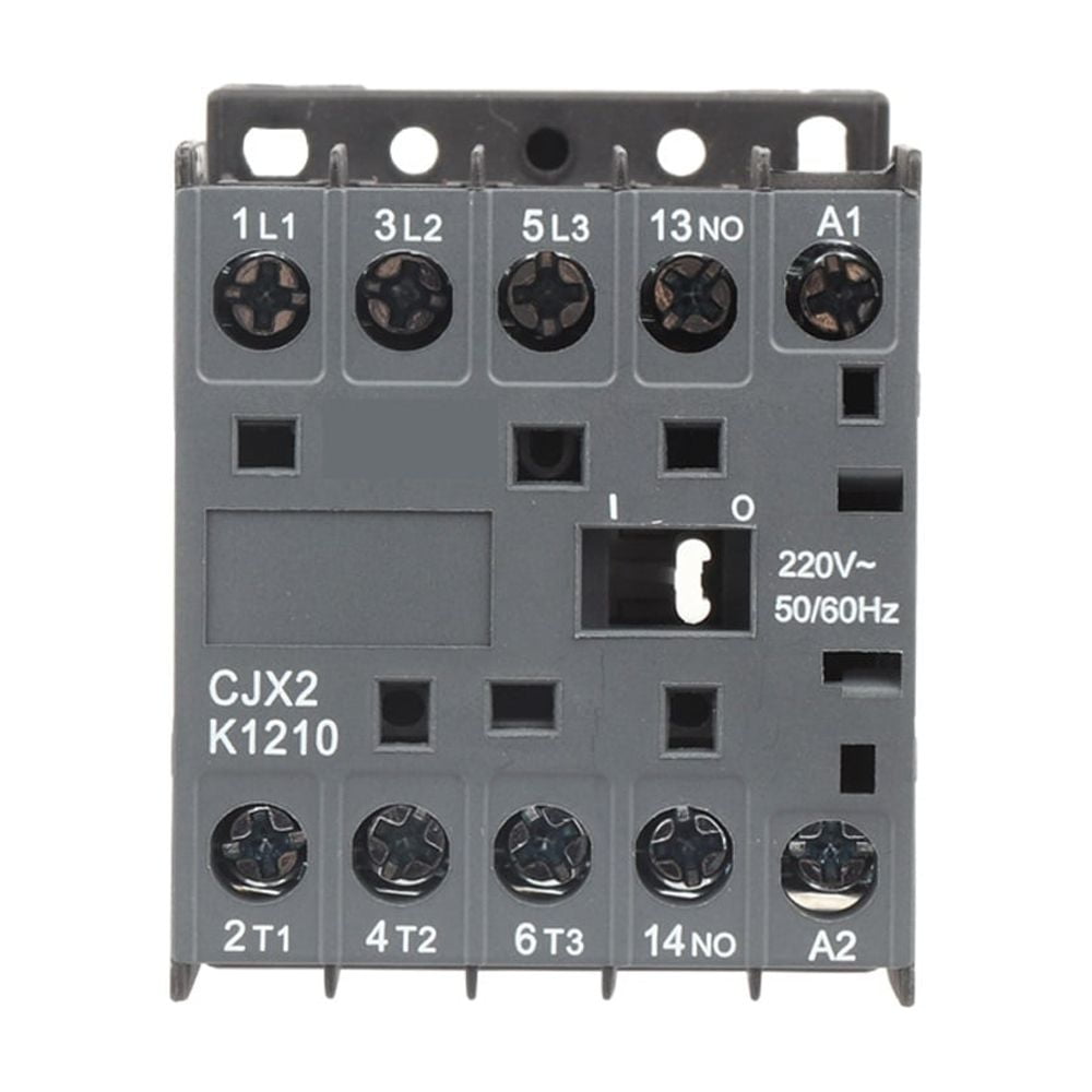 CJX2-K Mini AC Contactor Din Rail 3P 3main 1NO/3main 1NC Coil Voltage 220V 50/60Hz 6A 9A 12A