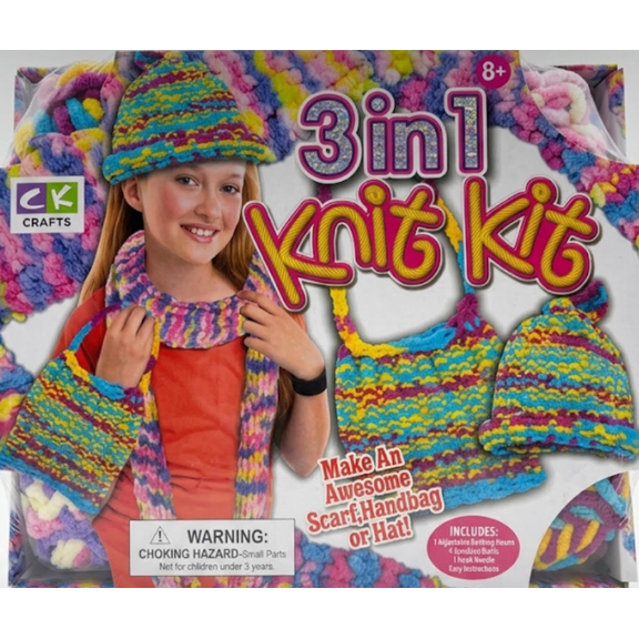 CK Crafts 3-in-1 Knit Kit