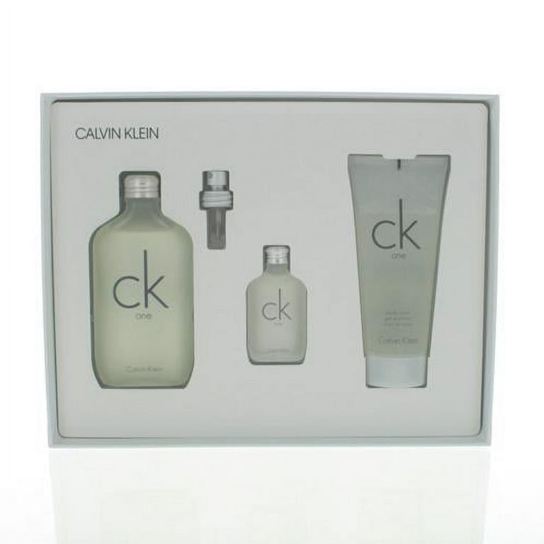 Kit Coffret CK One Calvin Klein Eau de Toilette 100ml + Body Wash + Spray -  GiraOfertas