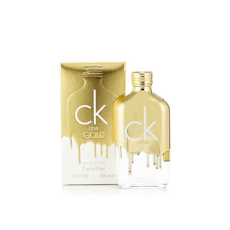 Calvin Klein CK One Gold Unisex, 3.4 oz EDT Spray, Eau De Toilette