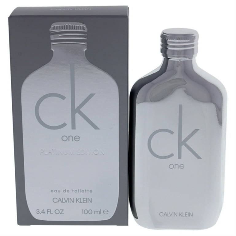 CK One Platinum Eau de Toilette Spray (Unisex) by Calvin Klein 3.4 oz