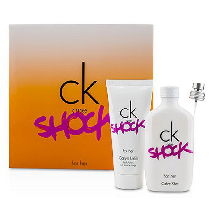 CK One Coffret: + Body Shock Spray 100ml/3.4oz 100ml/3.4oz Her 2pcs Lotion Eau For De Toilette