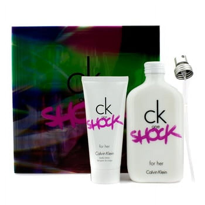 CK One Shock For Her Coffret: Eau De Toilette Spray 200ml/6.7oz + Body  Lotion 100ml/3.4oz 2pcs