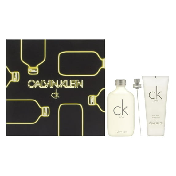 CK One by Calvin Klein 2 Piece Set Includes: 3.4 oz Eau de Toilette Spray + 3.3 oz Body Wash