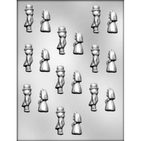 CK Products 1-3/4-Inch Bride & Groom Side View Chocolate Mold