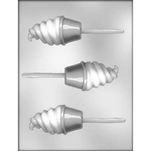 CK Products 3-1/2-Inch Soft Ice Cream Sucker Chocolate Mold