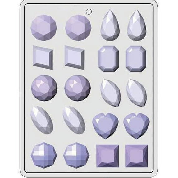 CK Products 8H-5125 Gems Assortment 1-1/2 Inch Hard Candy Mold