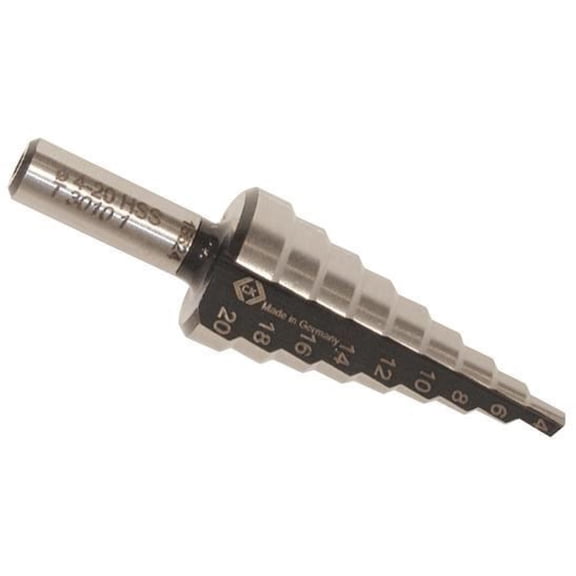 CK TOOLS - 4mm-20mm HSS Step Drill Bit
