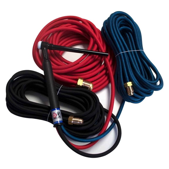 CK200 Water Cooled TIG Torch Kit, 250A, 25', 3-Pc, Super-Flex, CK225SF