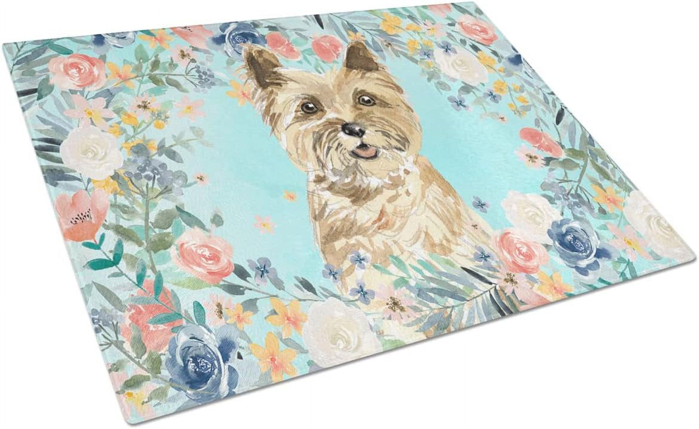 CK3430LCB Cairn Terrier Glass Cutting Board Large Decorative Tempered