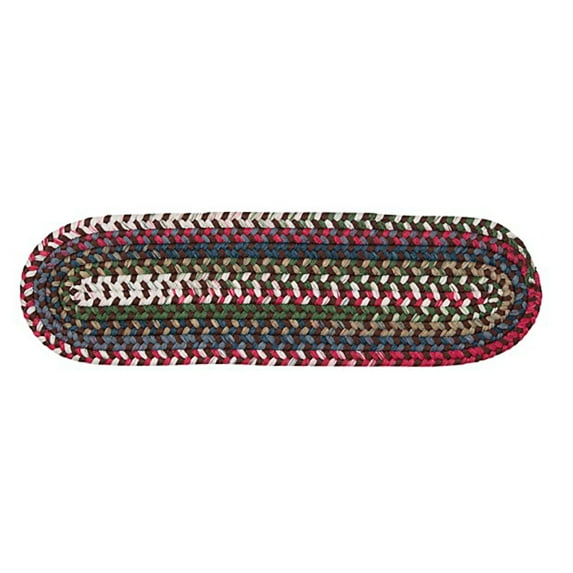 Colonial Mills Chestnut Knoll Braided Brown Area Rug 15"X15" (SET 4)