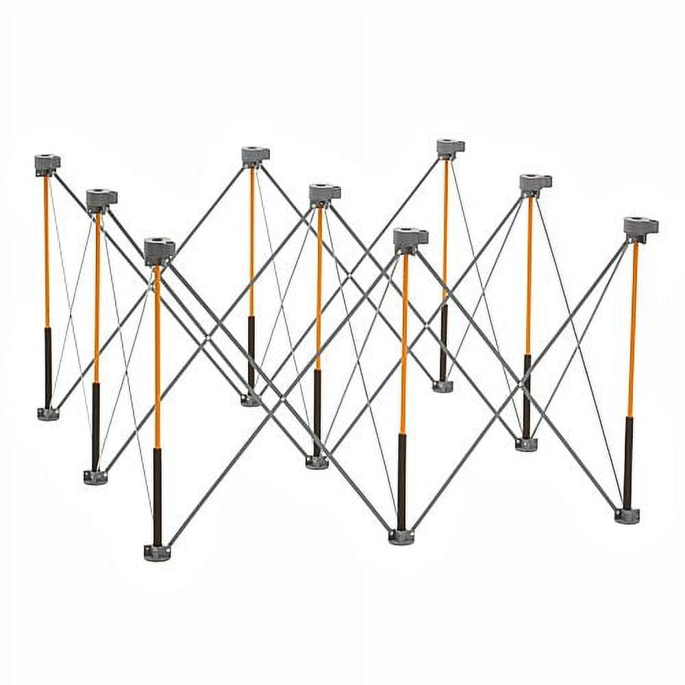 CK9S 30 in. x 48 in. x 48 in. Steel Centipede Work Support Sawhorse with Accessories