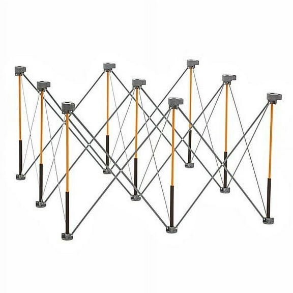CK9S 30 in. x 48 in. x 48 in. Steel Centipede Work Support Sawhorse with Accessories