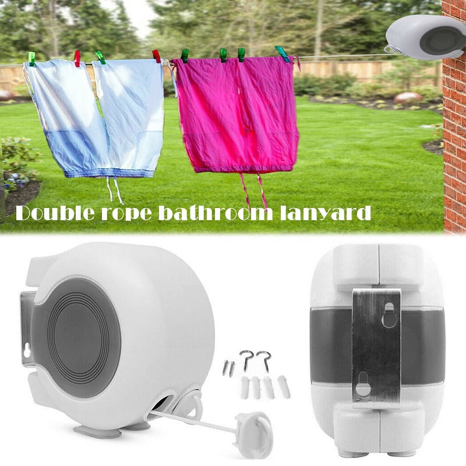 Double washing line retractable new arrivals