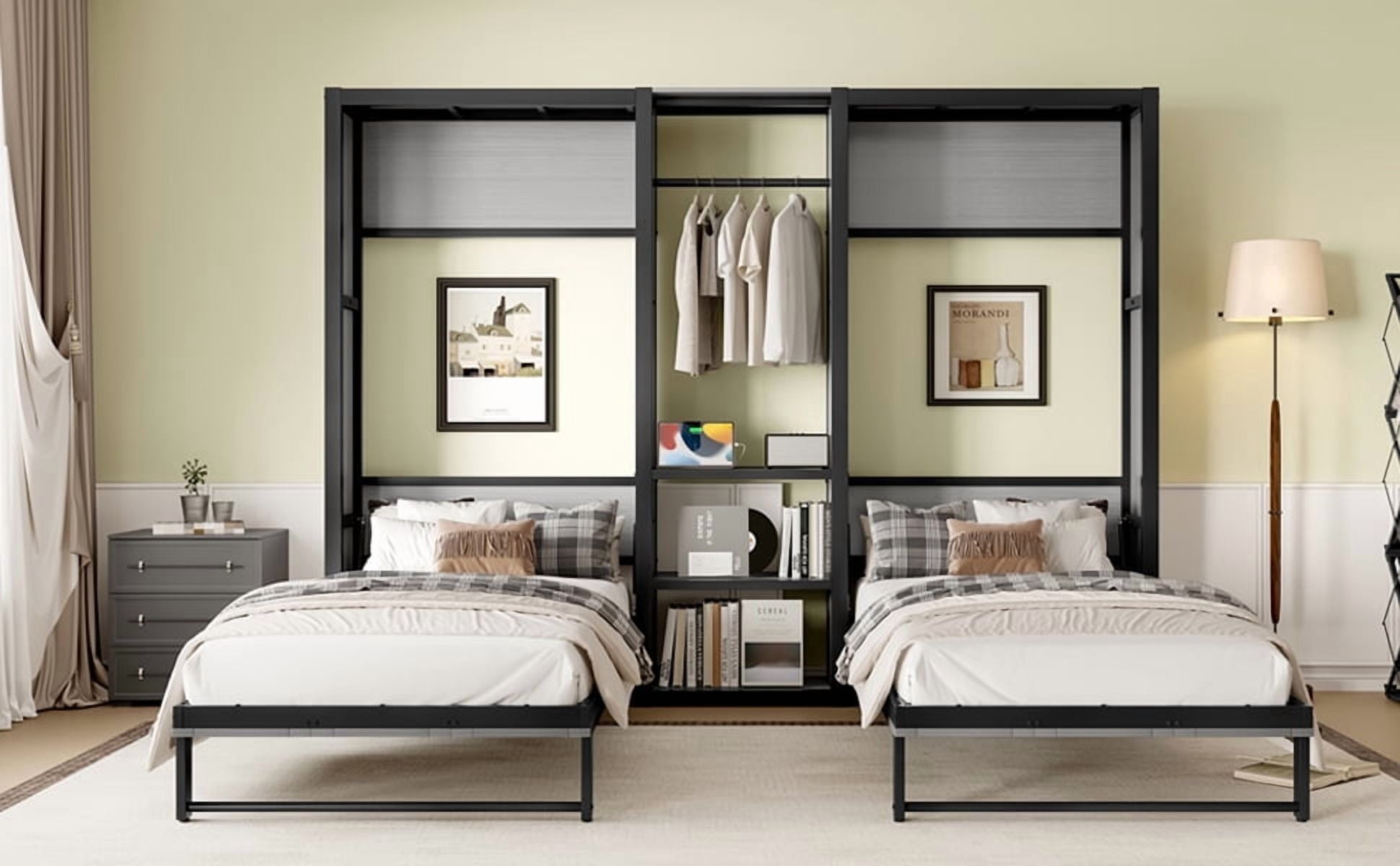 Photo inspiration: Gallery Detail: Ckeasean 2 In 1 Twin And Twin Murphy Bed With