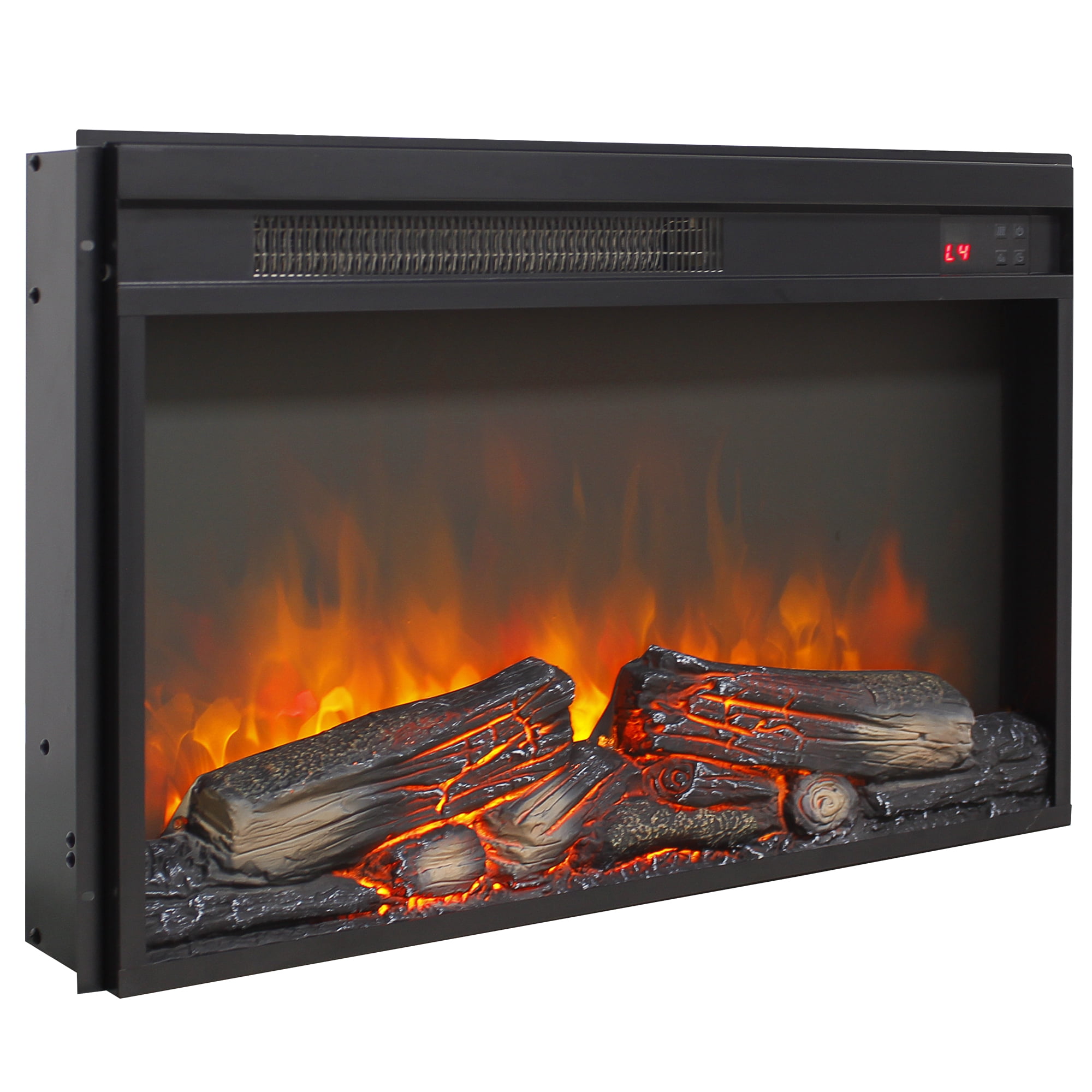 CKEASEAN 26" Electric Fireplace Insert, 1400W Freestanding Indoor