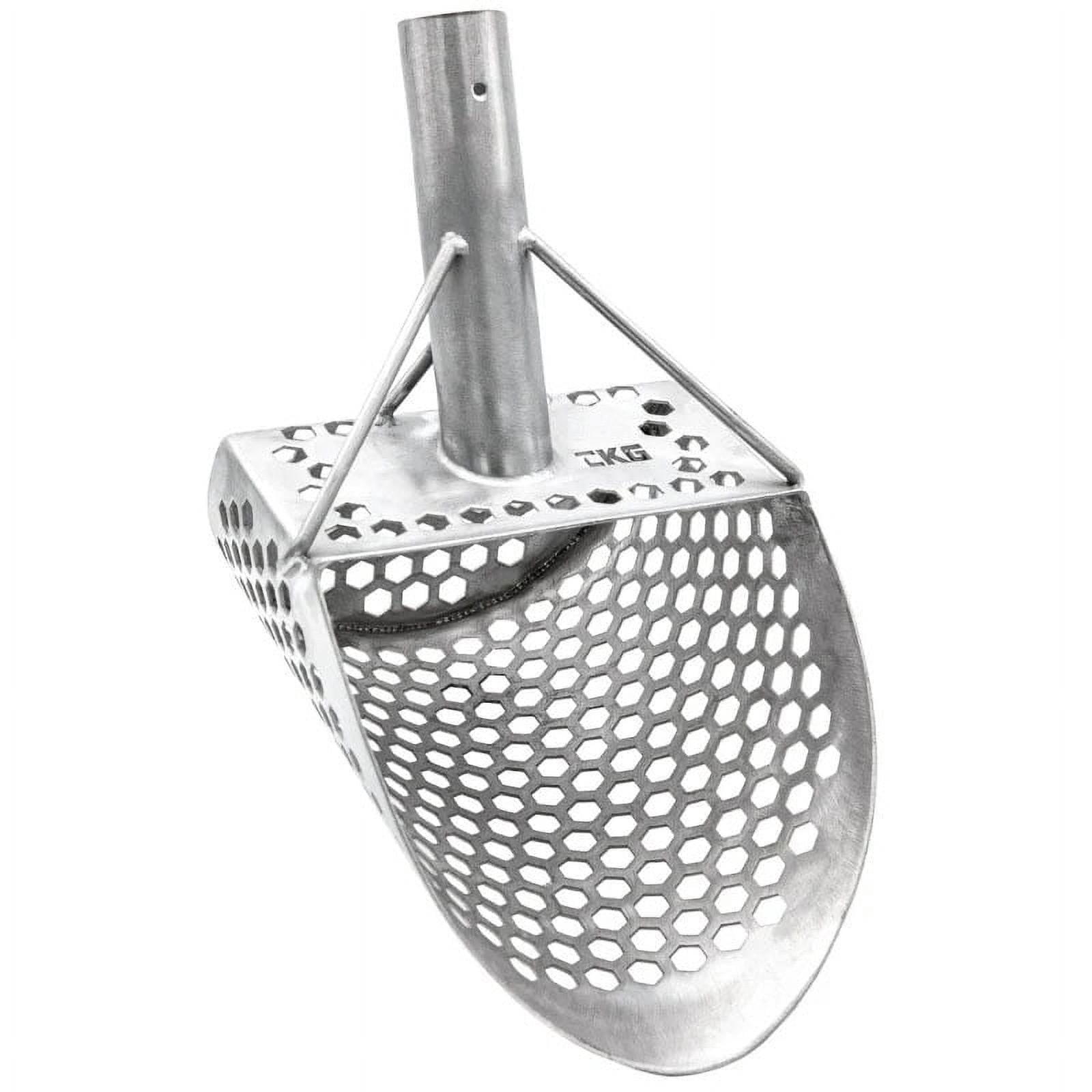 CKG Sand Scoop Metal Detecting Shovel Sifter Metal Scoop Stainless Steel 304, Metal Detector Shovel Treasure Hunting, Size 9x6/ Medium