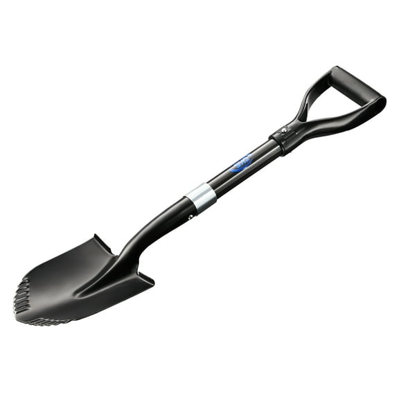 CKG Carbon Camping Shovel 28 Inches Lightweight Mini Shovel Portable Ideal for Digging, Small Garden Shovel with D Handle Round Point Blade Camp Shovel, Small