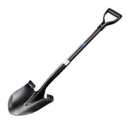 CKG Carbon Garden Shovel For Digging 43 Inches, Heavy Duty Gardening Shovel with Round Blade and Comfortable D Grip Spade Shovel for Gardening, Landscaping, Construction, Round Blade