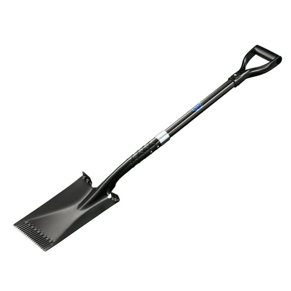 CKG Flat Shovel for Gardening with Carbon Fiber Handle, Heavy Duty Spade Shovel For Digging 43 Inch, edging tool for landscaping and trenching, Heavy Duty Shovel, Flat