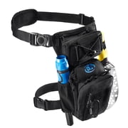CKG Leg Bag for Metal Detecting   Waterproof Thigh Pouch with Holsters for Pinpointer & Shovel, Black