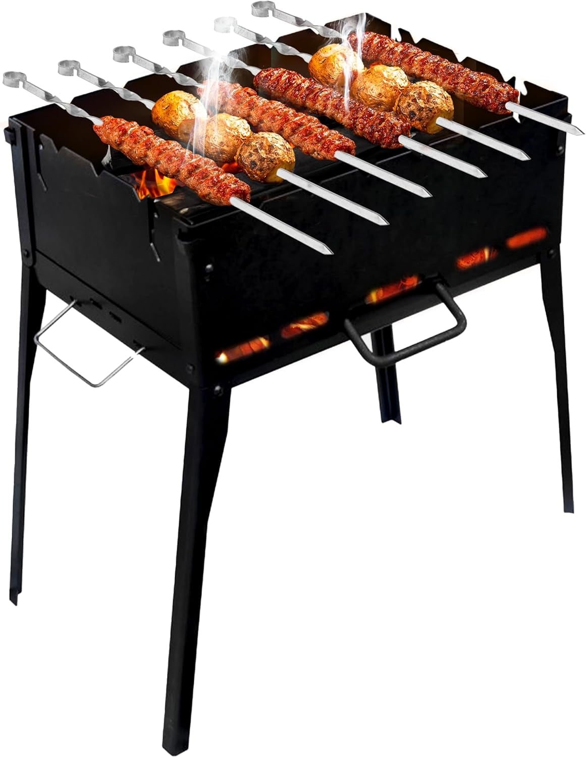 CKG Portable Barbeque Grill Heavy Duty Folding Kazan Mangal BBQ Kabab