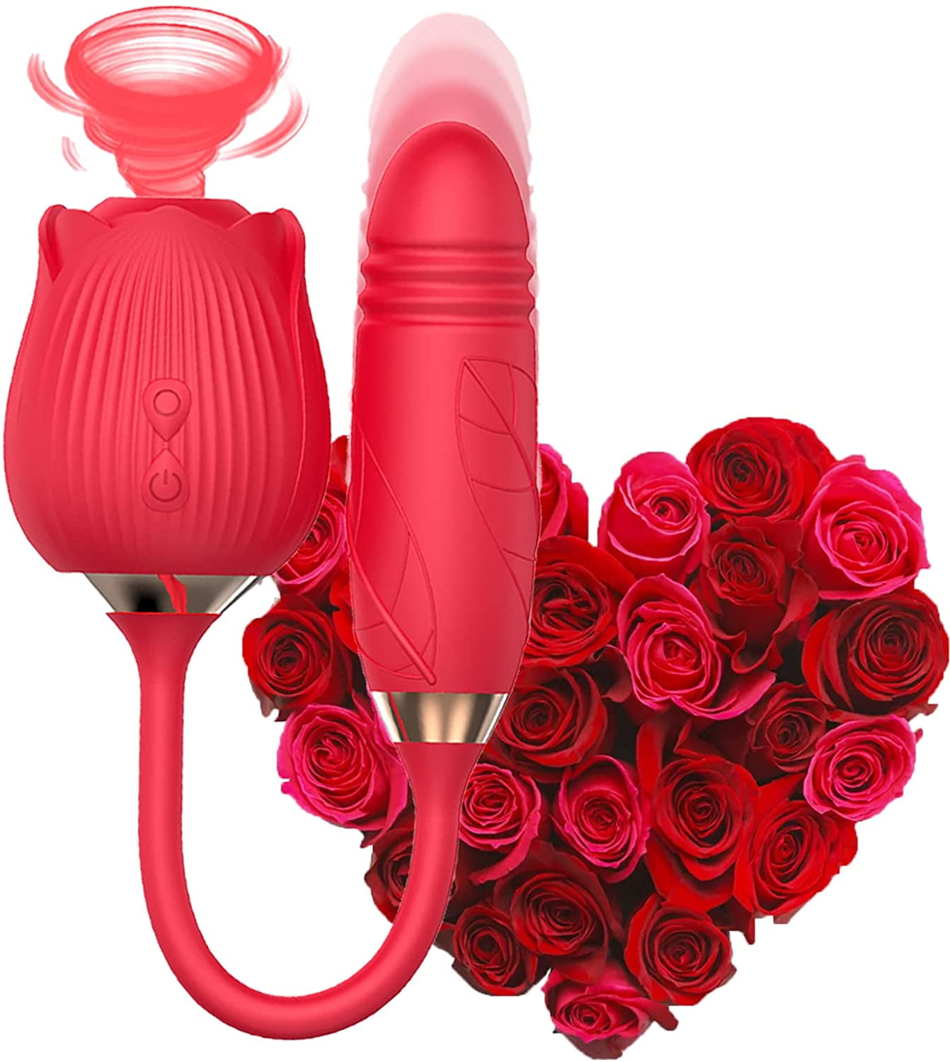  Sex Rose for Women and Sucking Flower Clitorals Stimulator for  Women Toy Washable Rechargeable Waterproof M8-R1213 : Health & Household