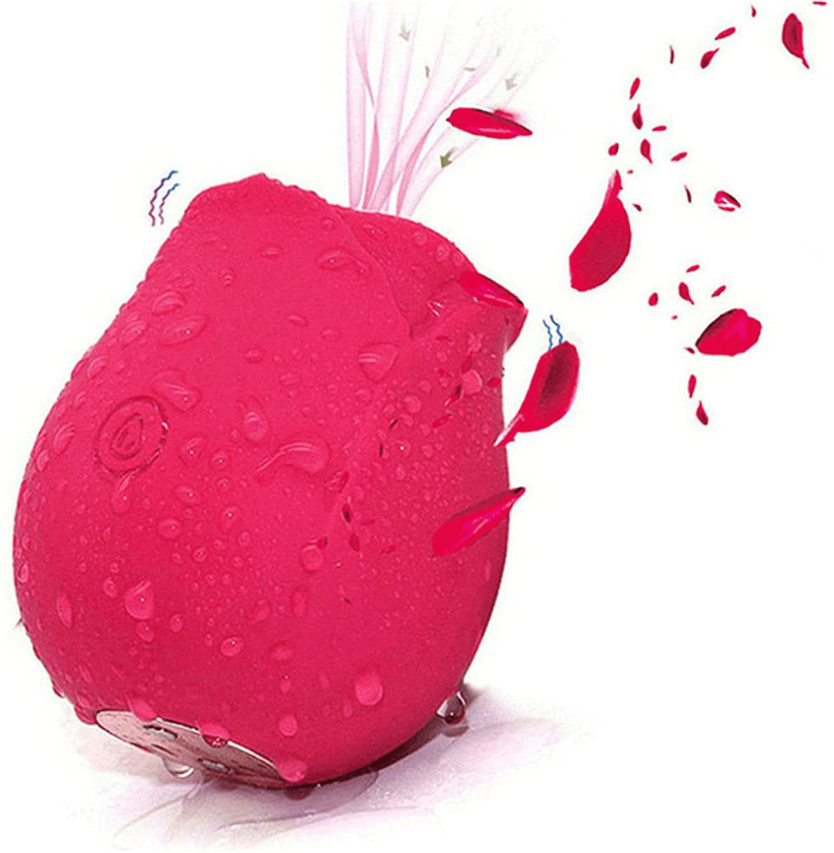 CKK Rose Clitoral Sucking Vibrator with 10 Suction Patterns, Adult Sex Toys for Women and Couple Play (Red)
