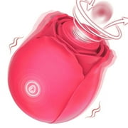CKK Rose Toy for Woman with 10 Sucking Vibrator Modes Rose Sex Toy Rose Sex Stimulator for Women(Red)