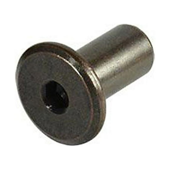 CKP 1/4-20 x 17mm Joint Connector Nut, Hex Drive, 17mm Head, Bronze Finish - 100 Pack