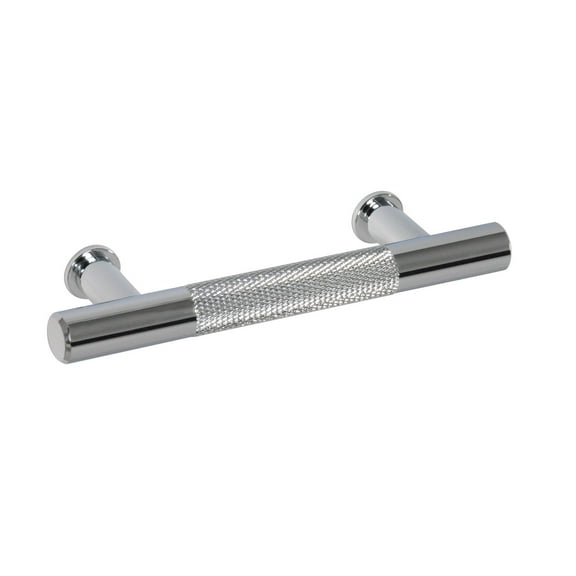 CKP #1650 Linear Collection 3 in. (76mm) Knurled Aluminum Pull, Polished Chrome