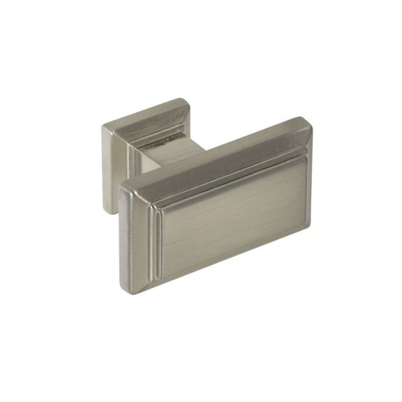 CKP #2833 Windsor Collection Rectangular 1-3/8 in. (35mm) Cabinet Knob, Brushed Nickel
