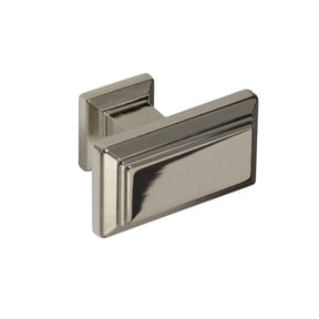 CKP #2833 Windsor Collection Rectangular 1-3/8 in. (35mm) Cabinet Knob, Polished Nickel